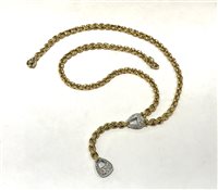 Halskette Fope Dame Sciarpina in Gold Diamante 0.32 Ct 920FR2 BBR - 920FR2 BBR